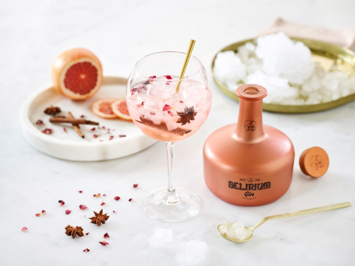 Na Delirium Bier nu ook Delirium Gin