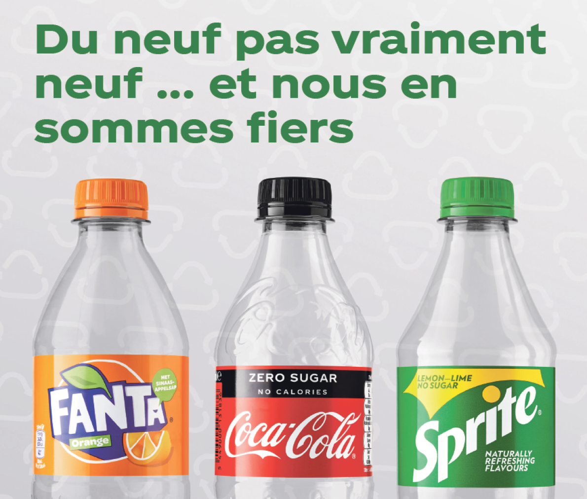 Les nouvelles bouteilles de Coca-Cola composées d’au moins 50 % de plastique recyclé